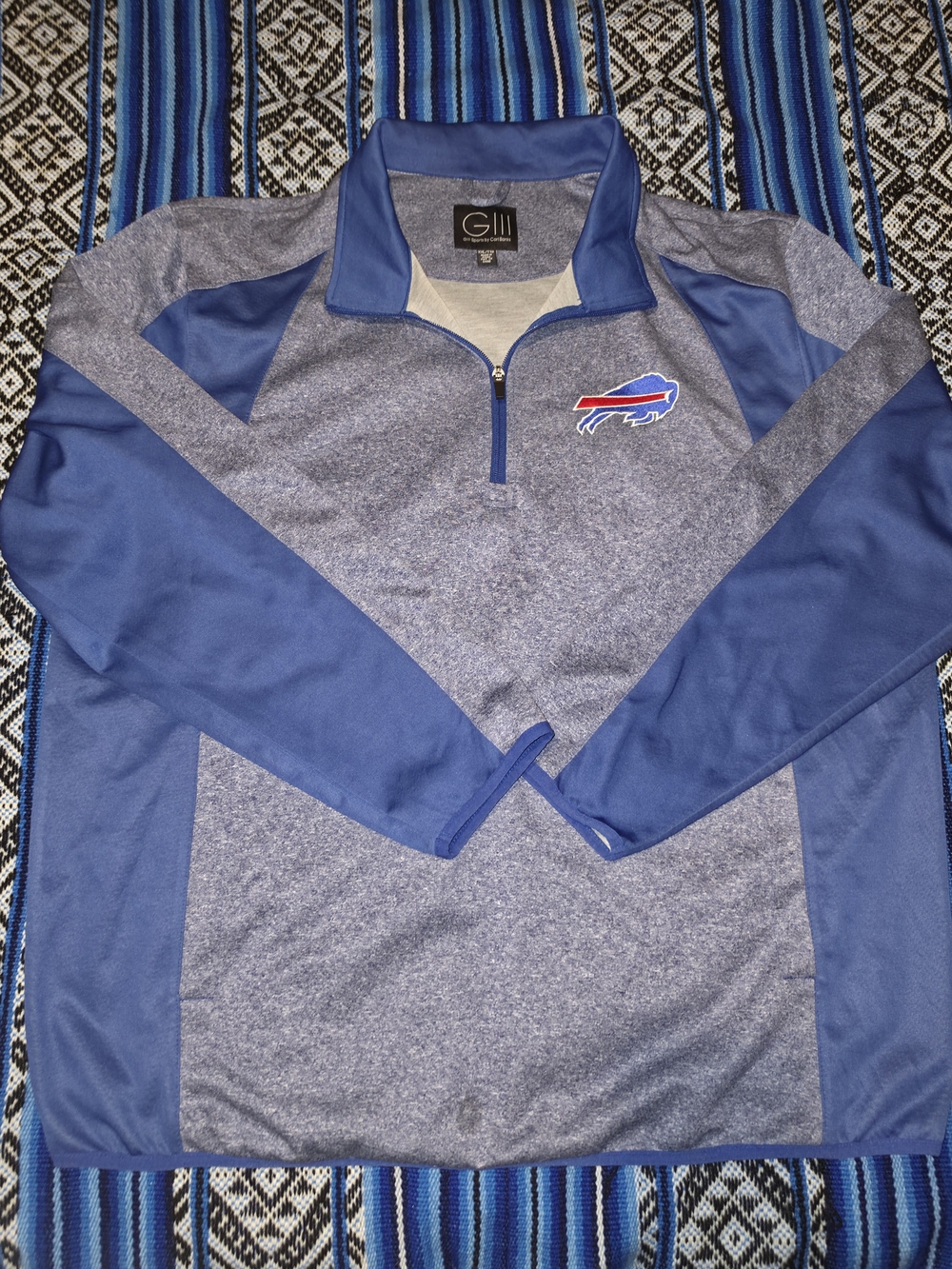 G-III Sports Buffalo Bills Embroidered 1/4 Zip Pullover XXL